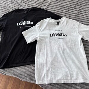 H&M Black and White Graphic Tees